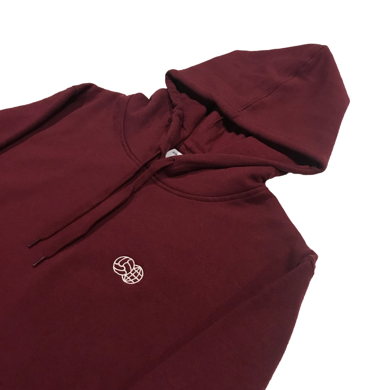 Embroidered Hoodie Burgundy