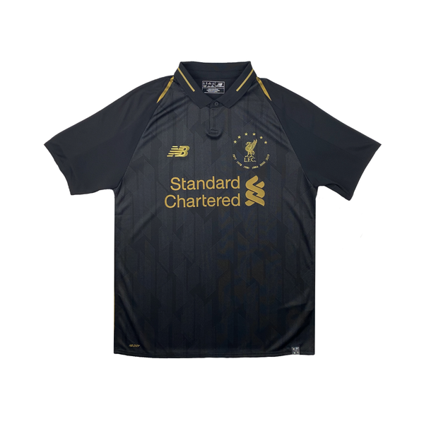Liverpool black hot sale 6 times shirt