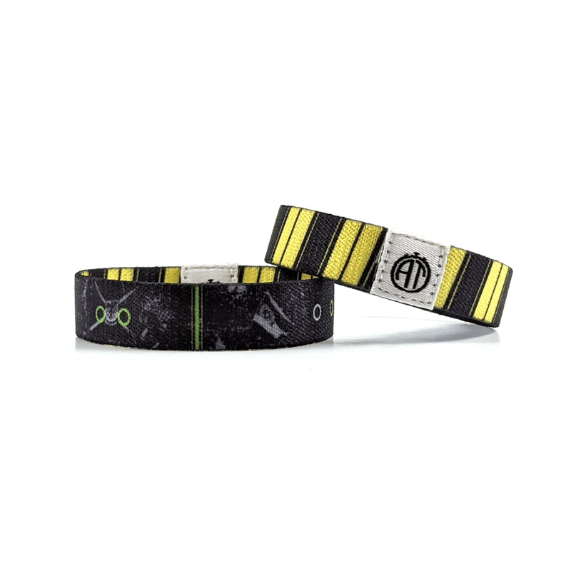 Black and Yellow Forever Wristband