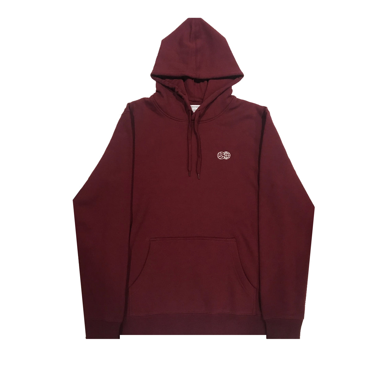 Embroidered Hoodie Burgundy