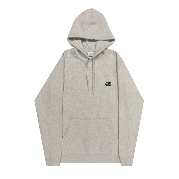 Embroidered Hoodie Heather Grey
