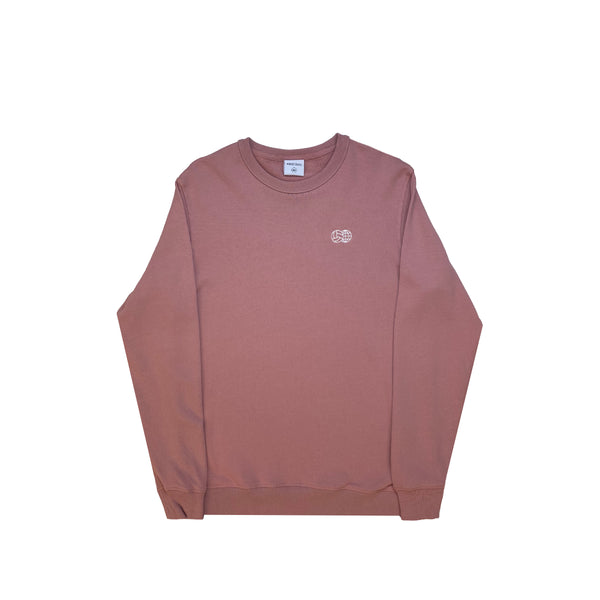 Embroidered French Terry Crewneck Pink